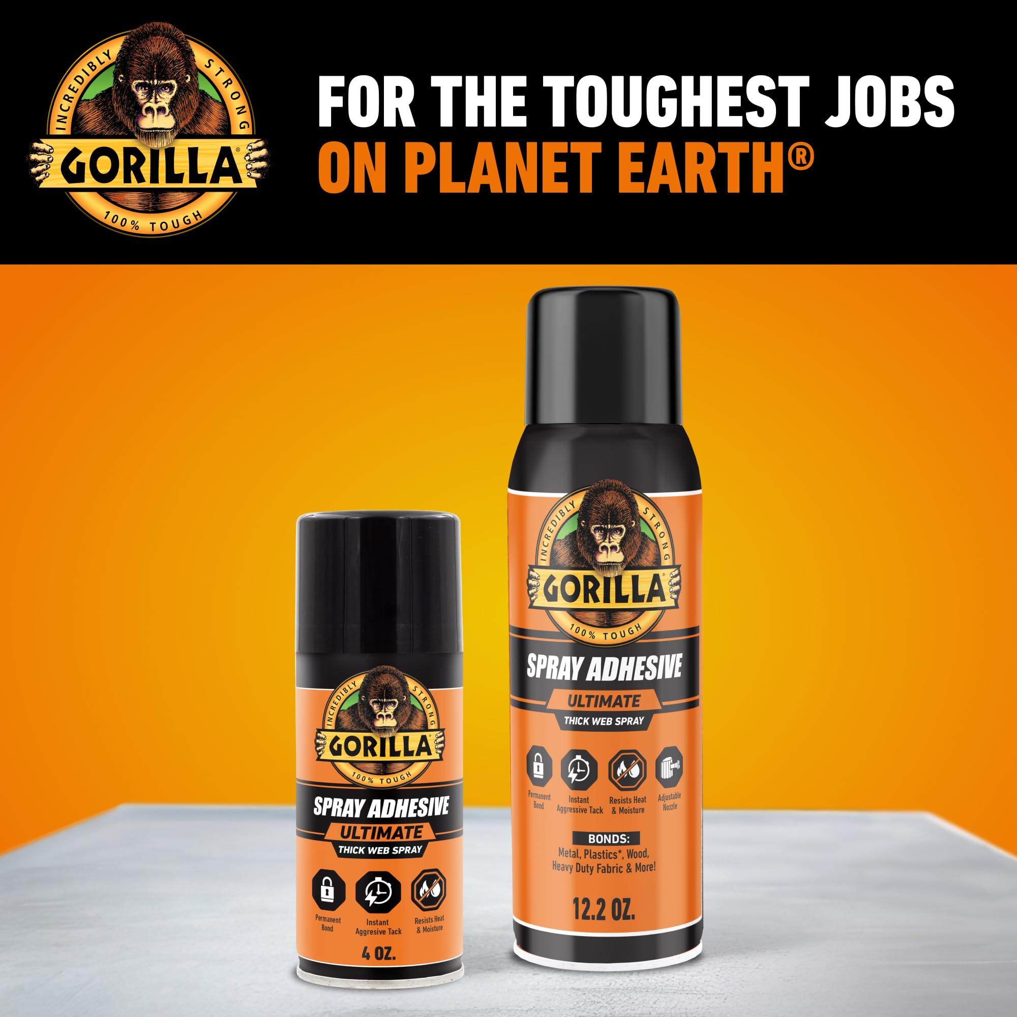 Gorilla Contact Adhesive Ultimate, 12.2oz Web Spray Adhesive, White, (Pack of 1) - Image 7