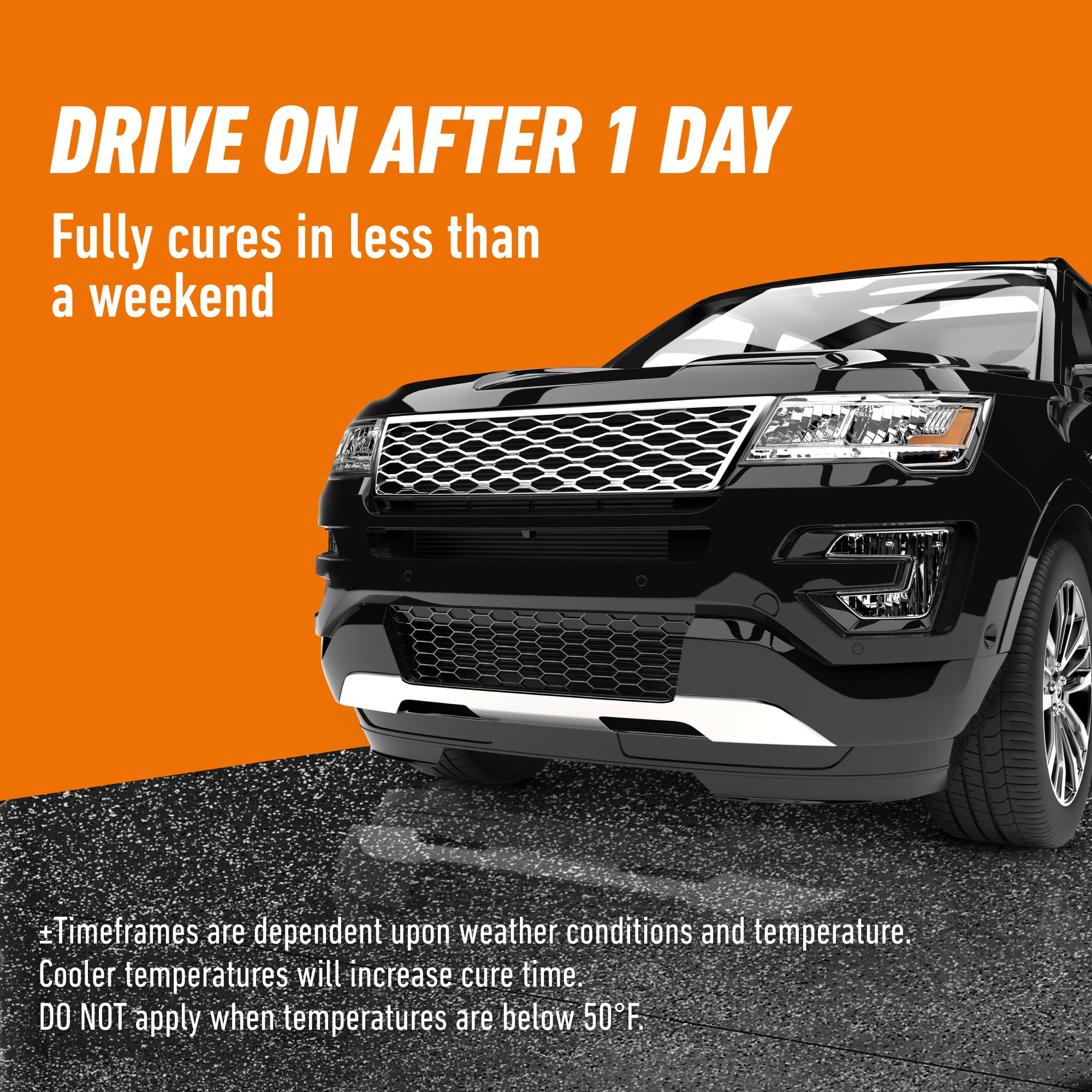 Gorilla Epoxy Garage Floor Coating (7 pc) Kit, 1-Car, Concrete Flooring, 100% Solids, Superior Adhesion, Incredibly Durable High Gloss Black Finish, 275 sq. ft. Coverage - Image 8