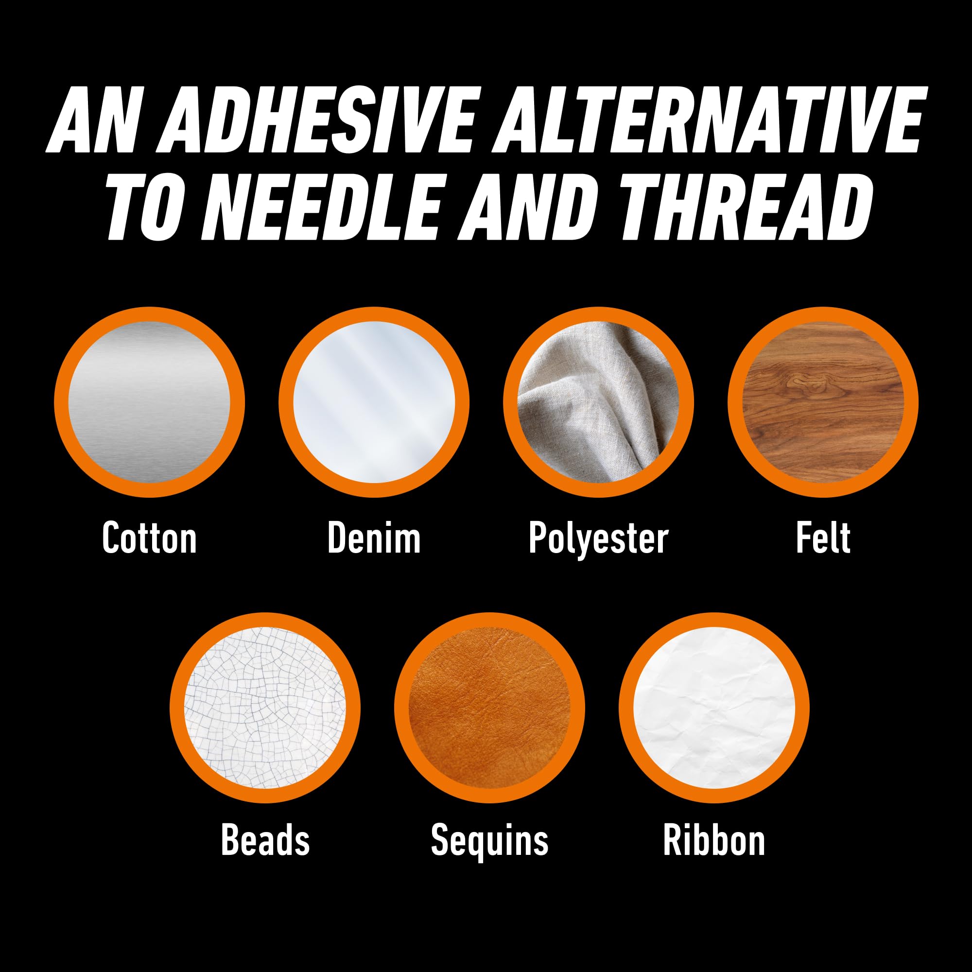 Gorilla Fabric Glue, 100% Waterproof, No Sew Solution, Washer/Dryer Safe, Permanent Bond, 2.5fl oz/73ml, Clear, (Pack of 3)) - Image 3