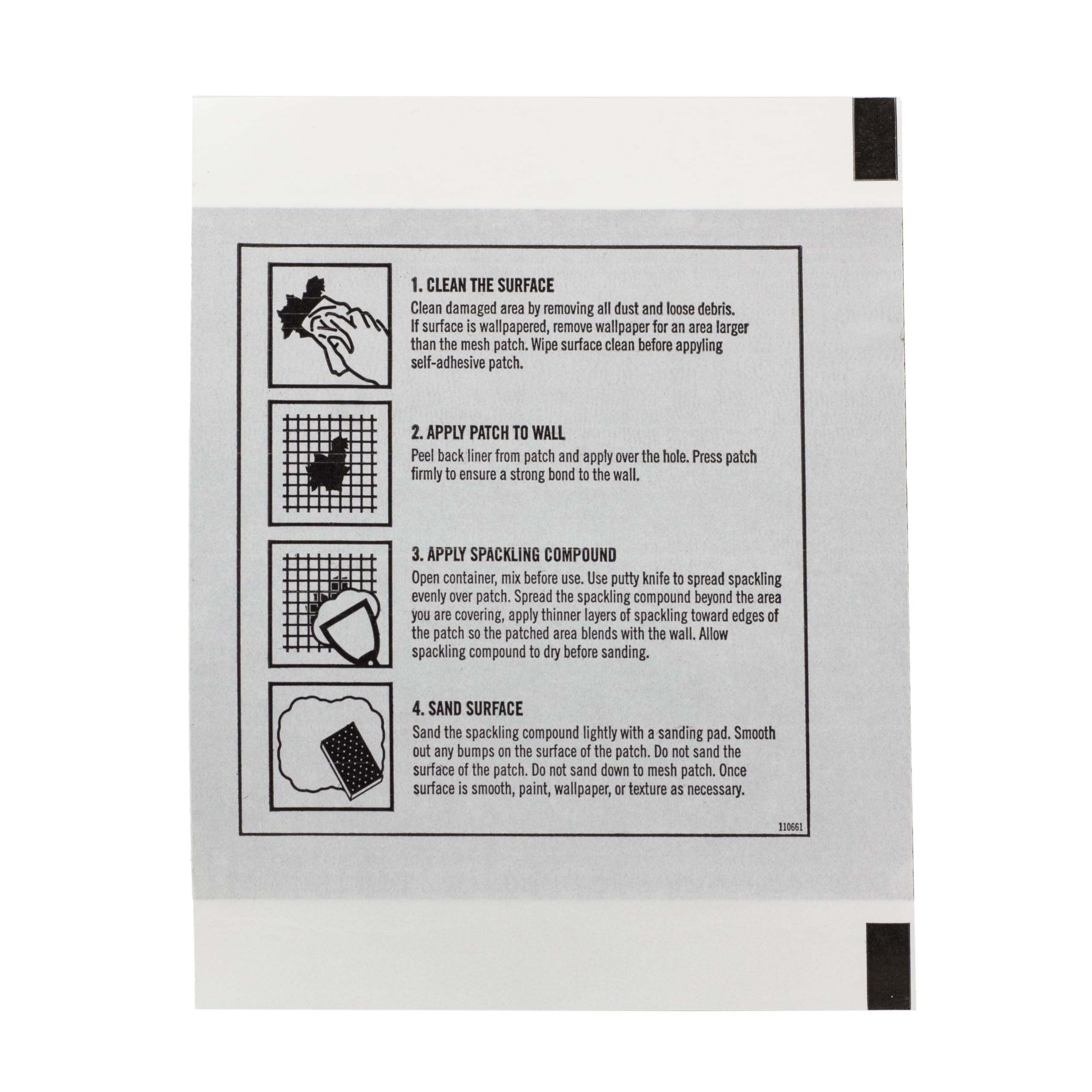Gorilla Flexible Wall Repair Patch, 4”x 4”, (Pack of 1) – Durable, Professional Looking Repairs on Walls & Ceilings - Image 5