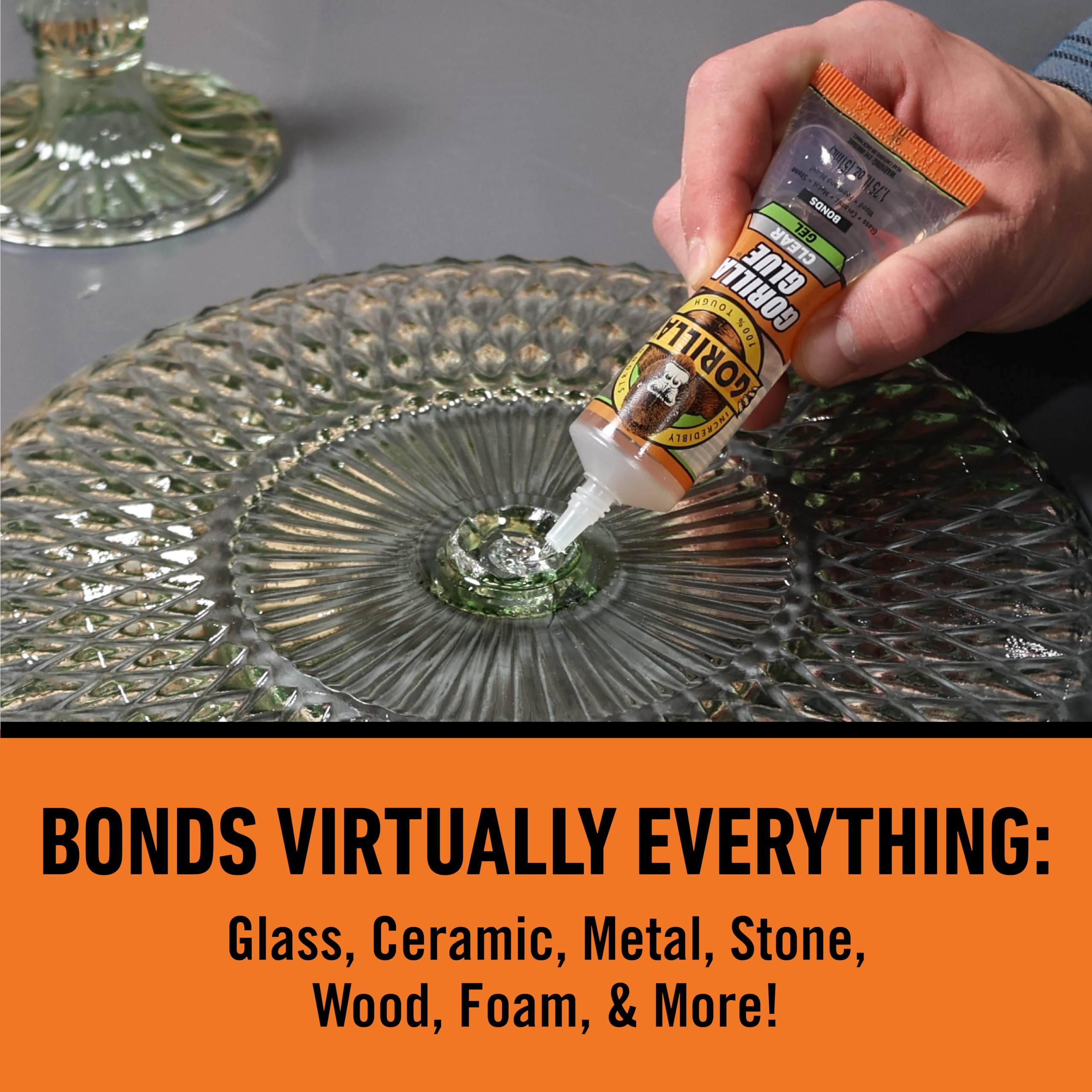 Gorilla Glue Clear Gel, 1.75fl.oz. Tube, (Pack of 1) - Image 3