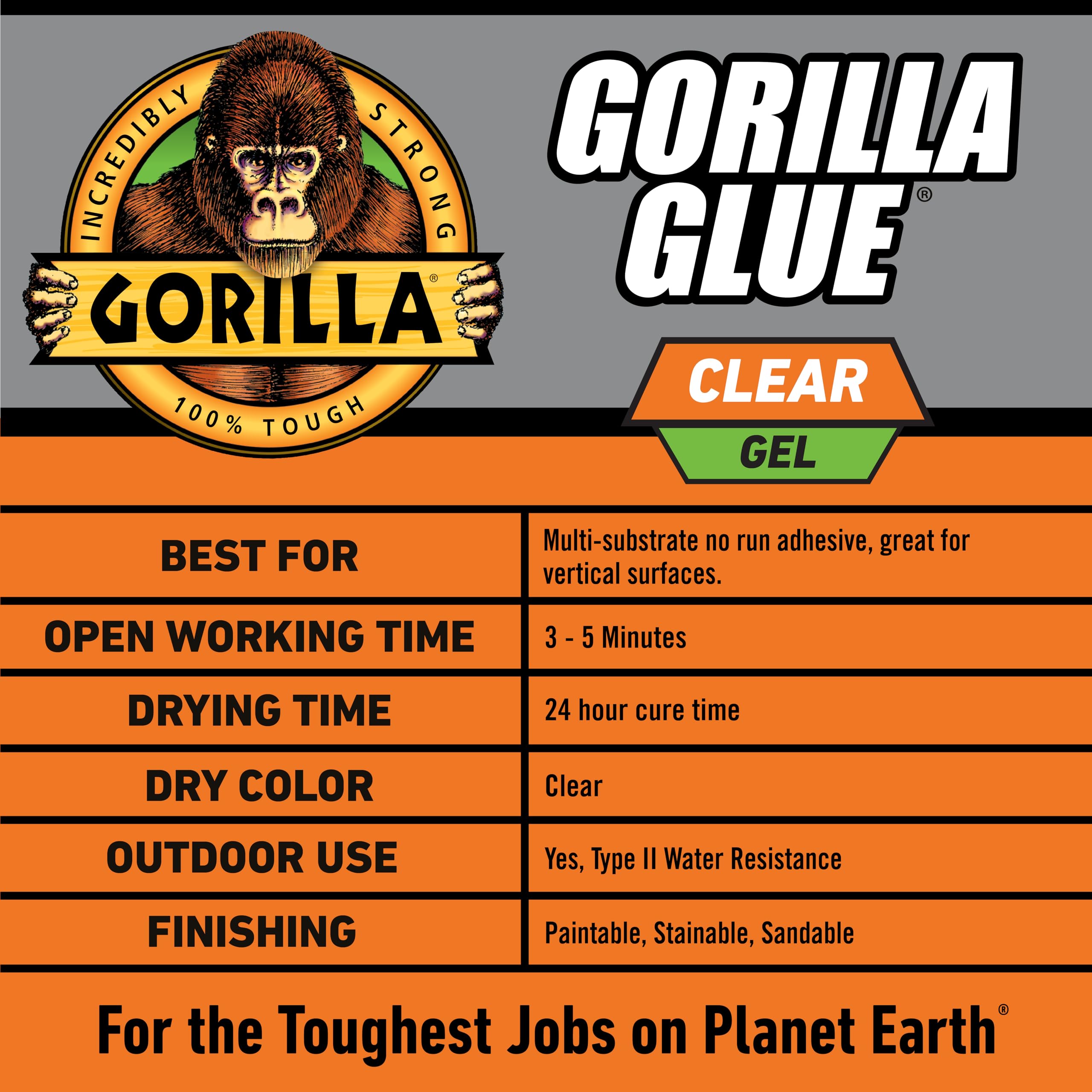 Gorilla Glue Clear Gel, 1.75fl.oz. Tube, (Pack of 1) - Image 5