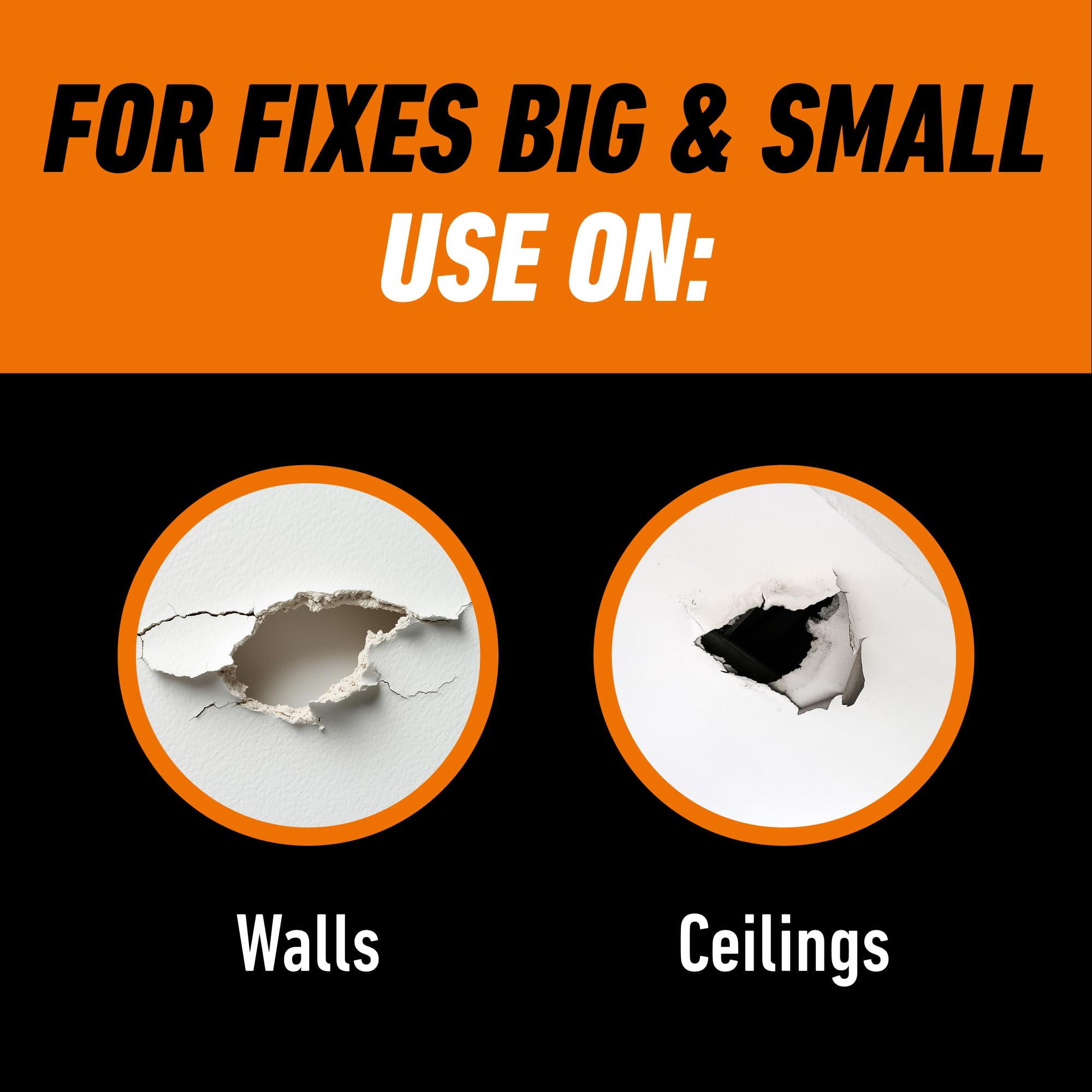 Gorilla Heavy Duty Wall Repair Spackling + Primer, 16 Ounce Tub,White - Image 4