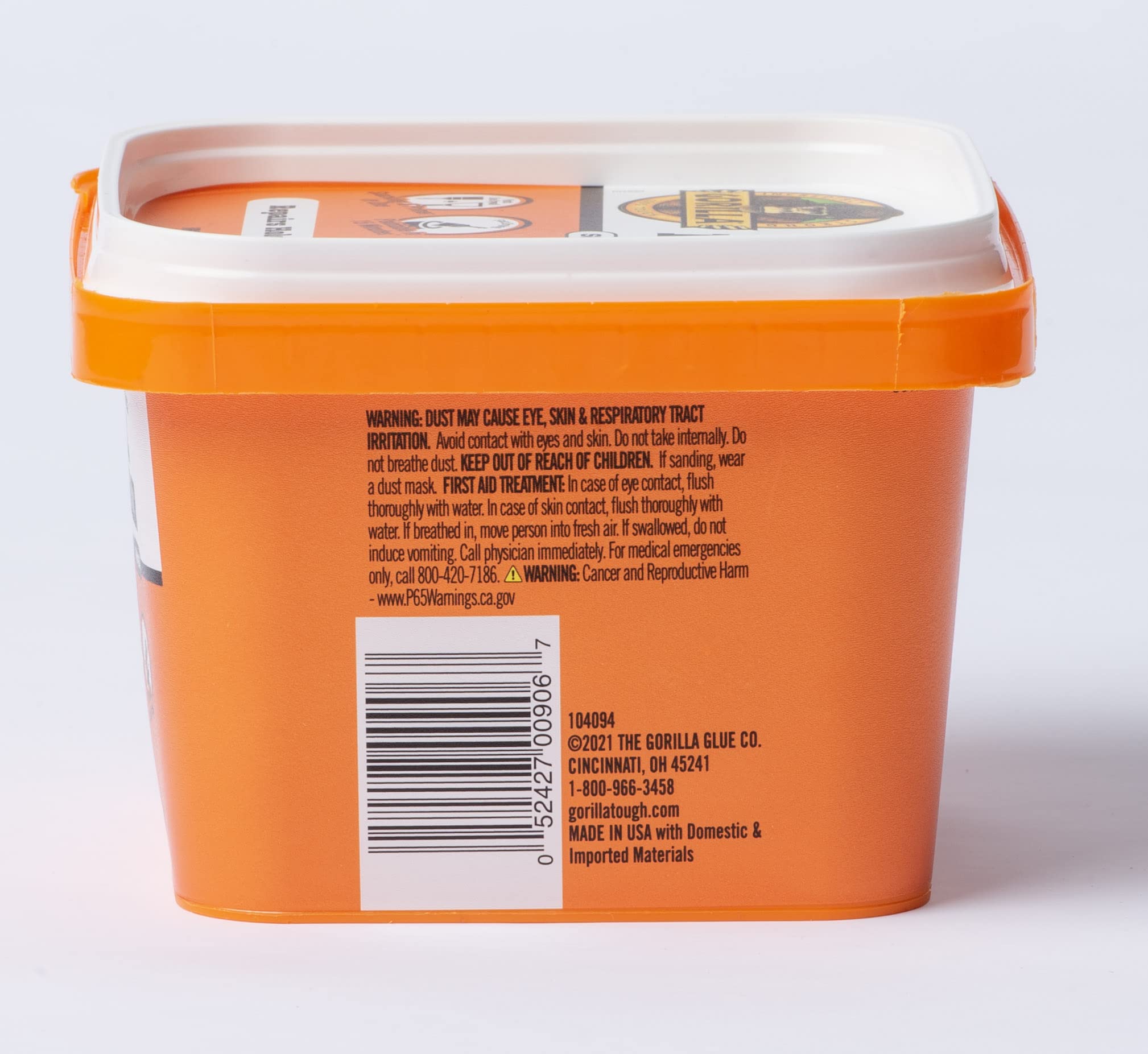 Gorilla Heavy Duty Wall Repair Spackling + Primer, 16 Ounce Tub,White - Image 9