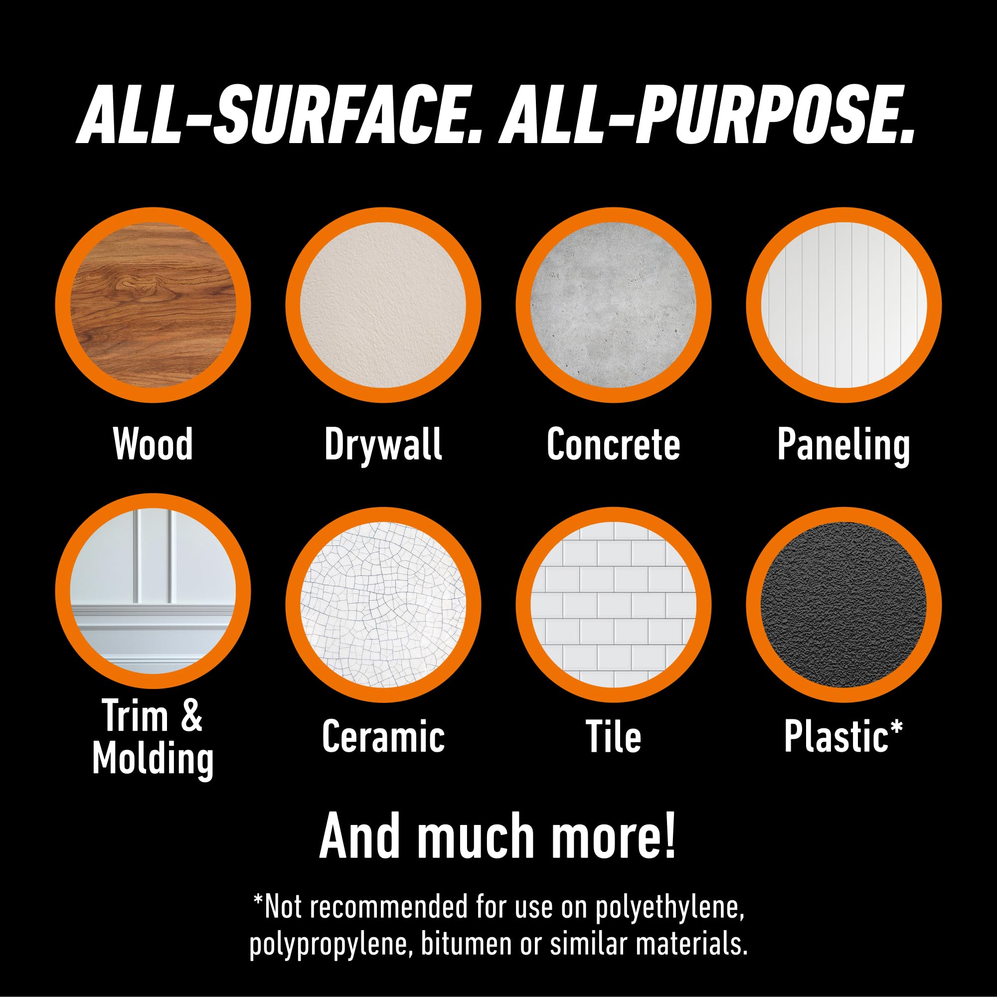 Gorilla Max Strength Construction Adhesive, Clear Glue, 9 Ounce Cartridge (Pack of 1) - Gap Filling and Waterproof - Image 3