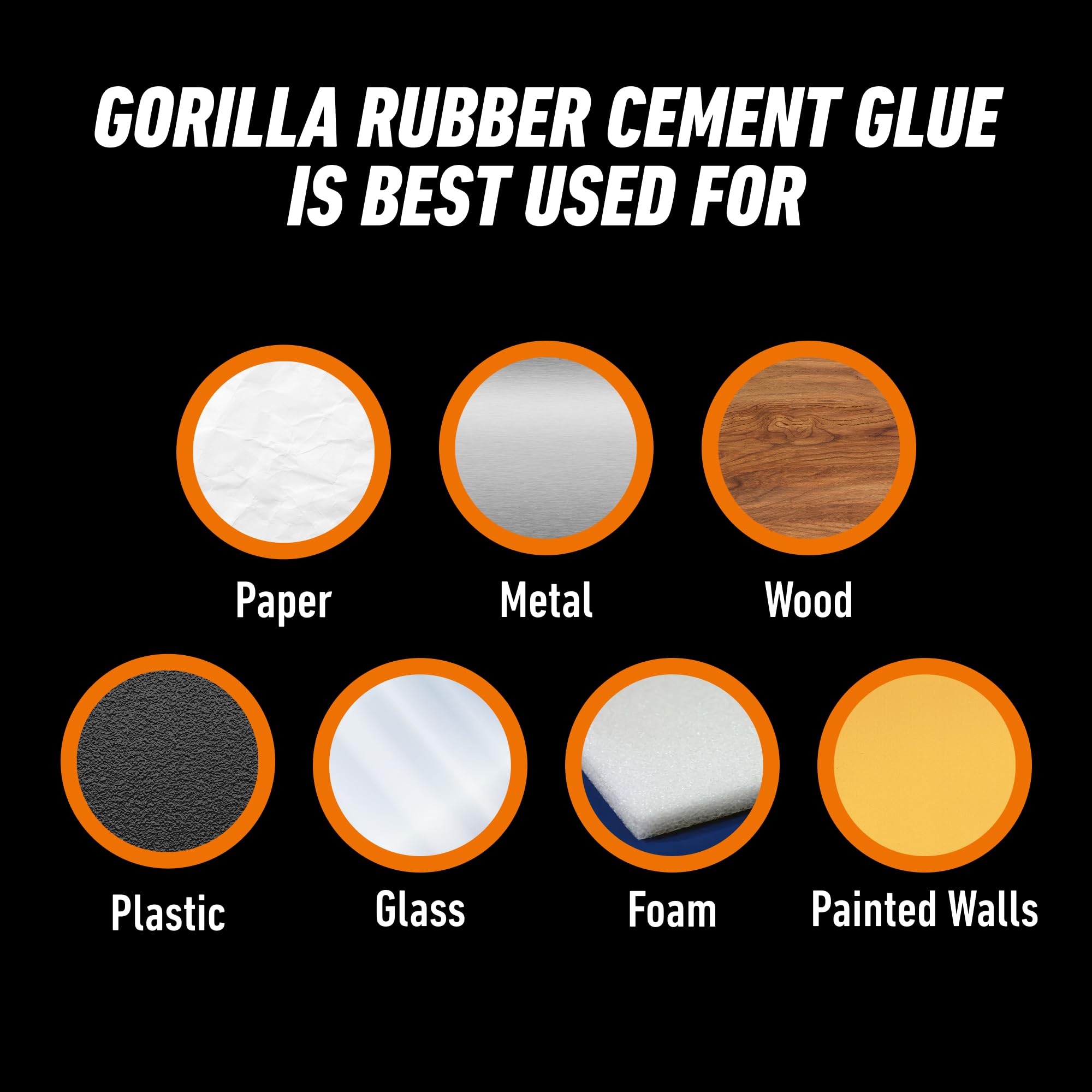Gorilla Rubber Cement with Brush Applicator, Photo Safe, Clear, 4 fl oz, Clear (Pack of 2) - Image 3