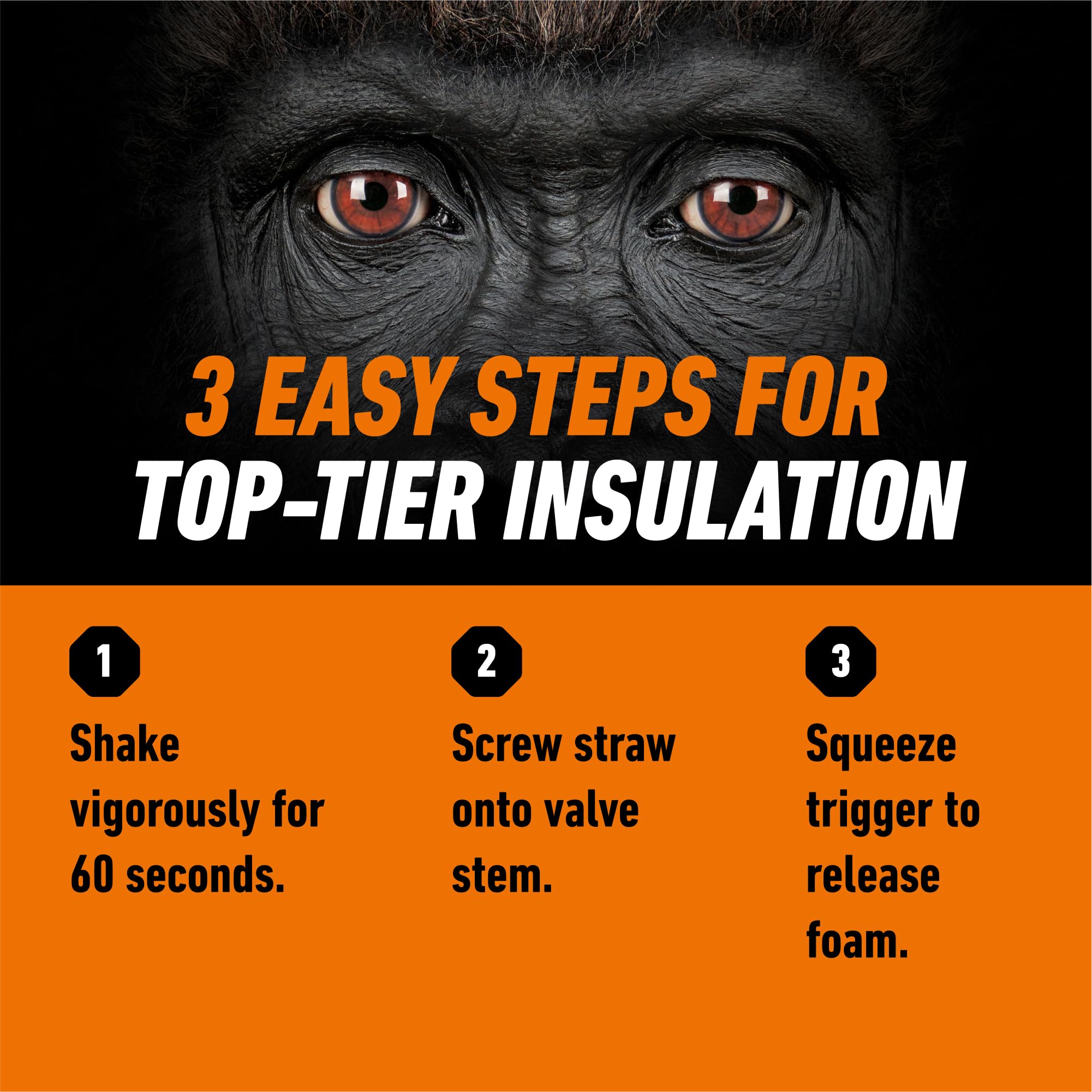 Gorilla Spray Foam Sealant, Light Gray Color, 12 Ounce (Pack of 2) - Multi-Purpose Expanding Foam, Polyurethane Spray, Fills Gaps & Cracks - Image 6