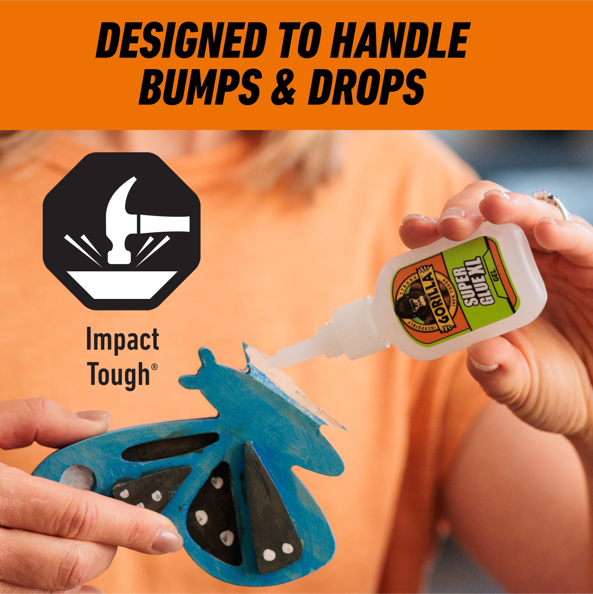 Gorilla Super Glue Gel XL, Clear Glue, 25 Gram (Pack of 6) - All Purpose and Fast Setting for Projects and Repairs - Image 5