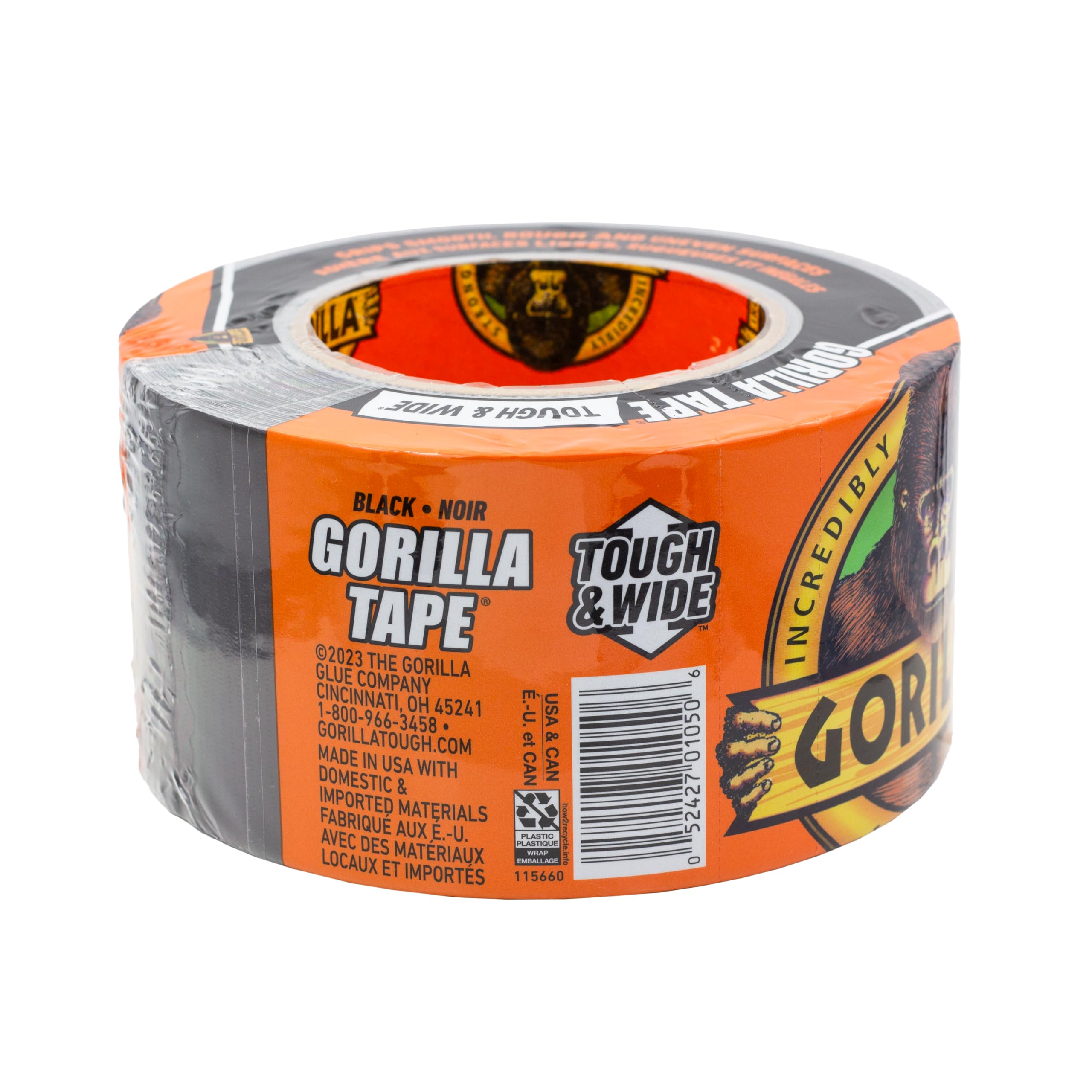 Gorilla Tape Tough & Wide, Black Tape, 2.88" x 25 yd (Pack of 4) - Heavy Duty and Weather Resistant for Indoor or Outdoor - Image 6