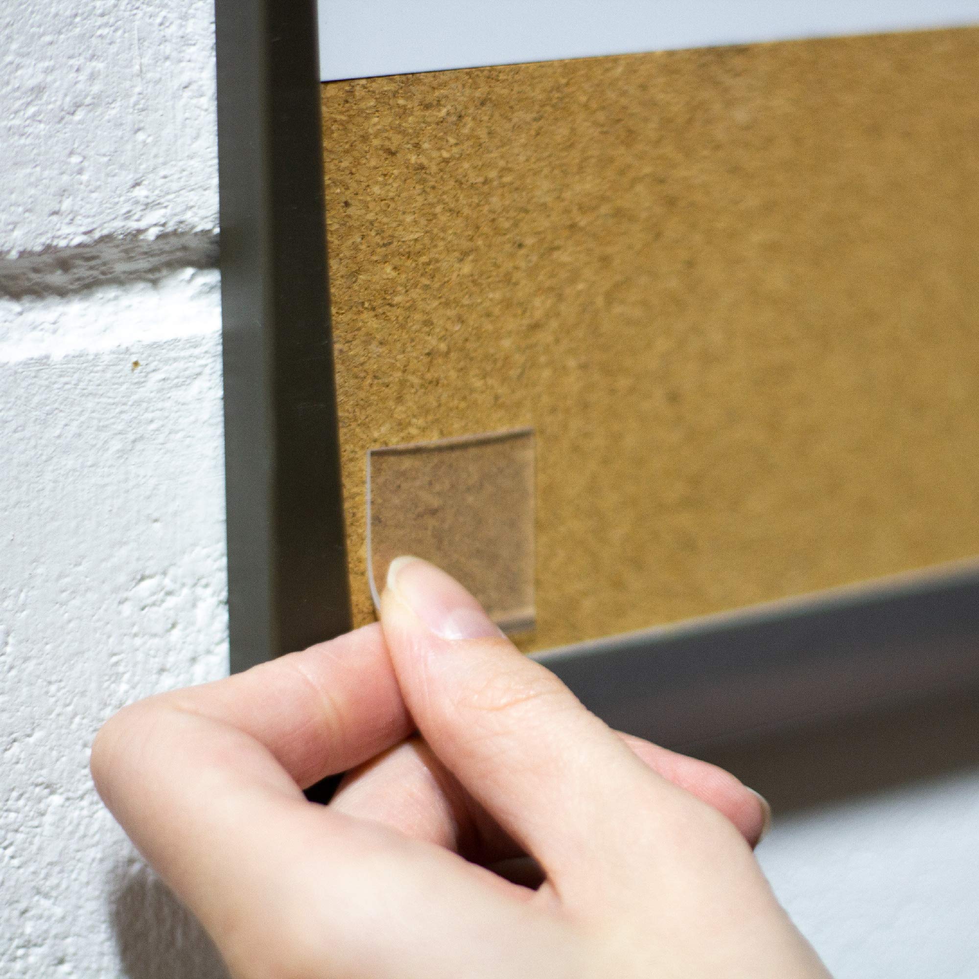 Gorilla Tough & Clear Double Sided Tape Squares, Clear Tape, 24 1" Pre-Cut Mounting Squares (Pack of 6) - Image 7