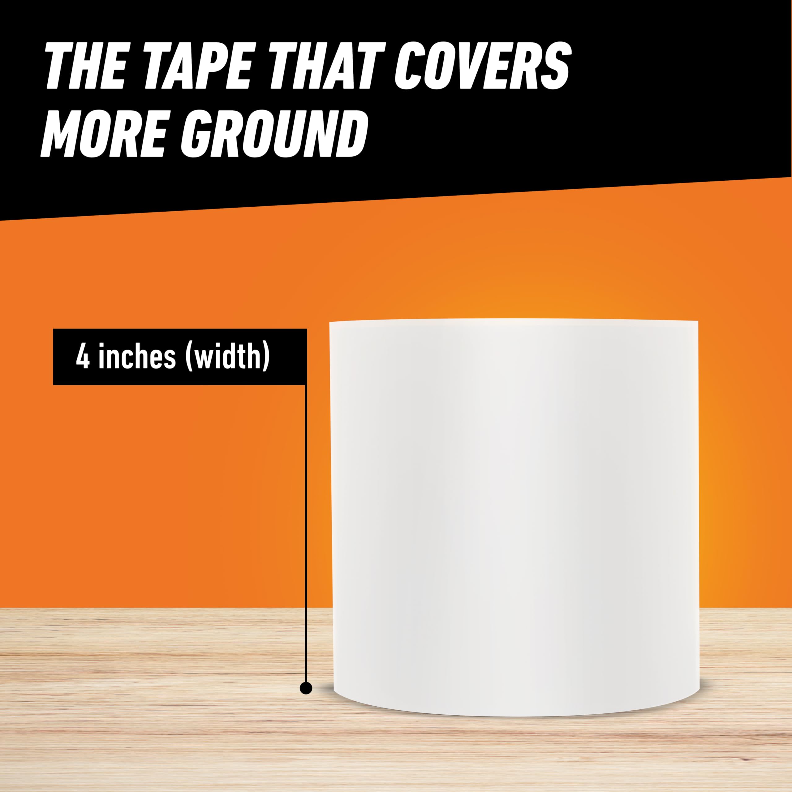 Gorilla Waterproof Patch & Seal Tape, White Tape, 4" x 10' (Pack of 2) - Permanent Weather Resistant Seal for Leaks and Repairs - Image 6